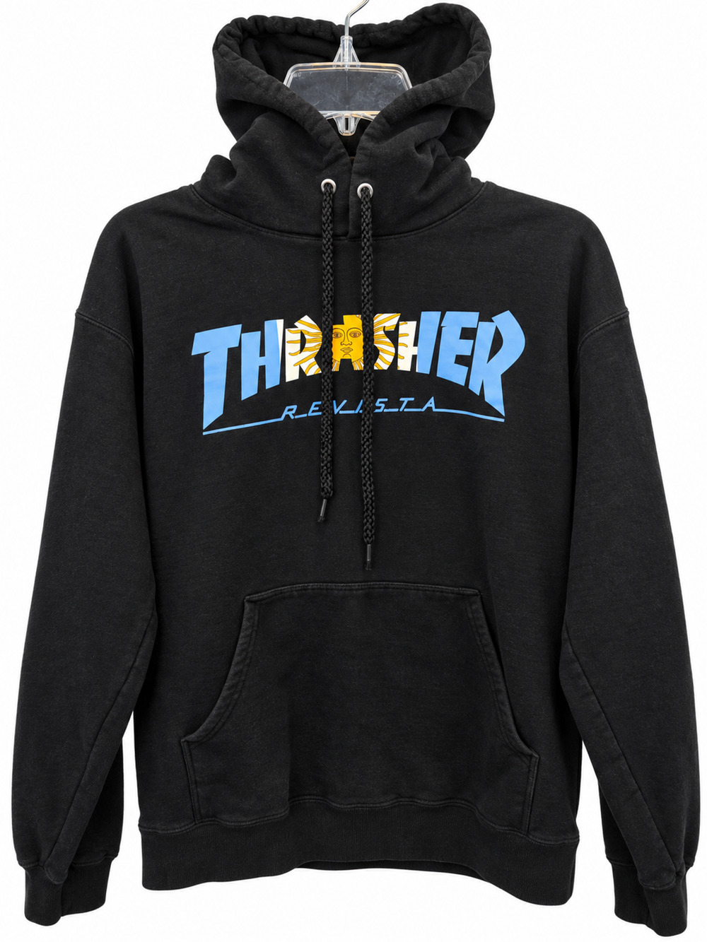 Thrasher Skate Pullover Hoodie Men's Small Black Revival San Francisco Graphic